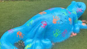 bitKIDS Gecko Photo in the Outdoor Play Area