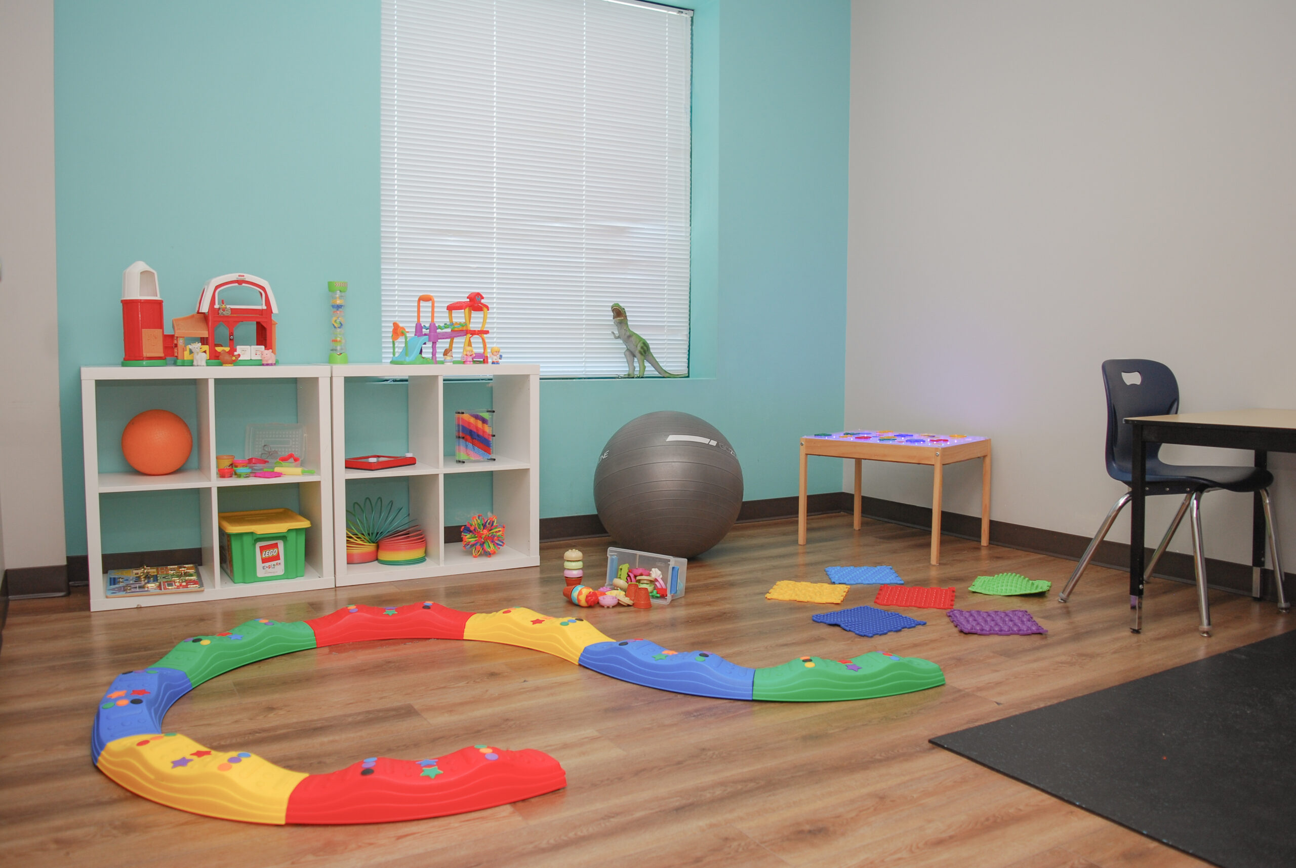 Early learner room with balance beam